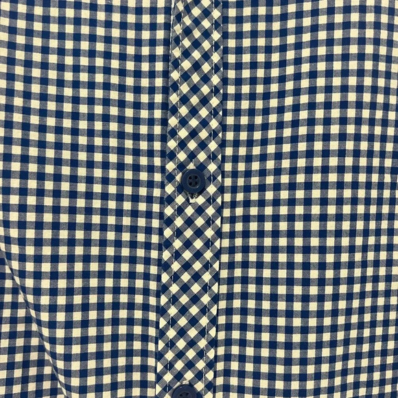 Petit Bateau Blue Gingham Button Down Collared Shirt - Picture 5 of 6